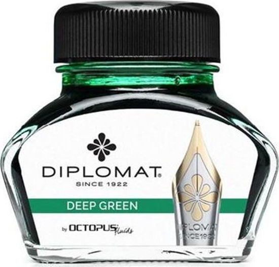 Picture of Diplomat atrament Diplo Octopus 30 ml szklany ciemnozielony