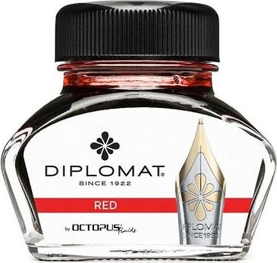 Picture of Diplomat atrament Diplo Octopus 30 ml szklany czerwony