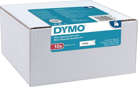 Picture of Dymo tama do drukarek etykiet, D1 40913 | 9mm x 7m | czarny / biay | 10 sztuk (S0720680_10)