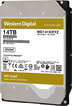 Picture of Dysk serwerowy WD Gold 14TB 3.5'' SATA III (6 Gb/s)  (WD141KRYZ)