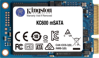 Attēls no Kingston KC600 256GB mSATA SATA III (SKC600MS/256G)