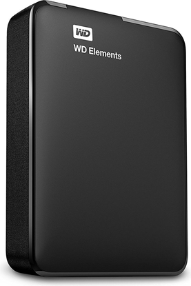 Attēls no Dysk zewnętrzny HDD WD Elements Portable 4TB Czarno-biały (WDBU6Y0040BBK-WESN)