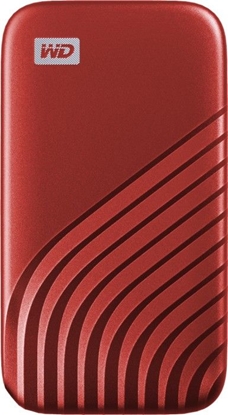 Attēls no Dysk zewnętrzny SSD WD My Passport 2TB Czerwony (WDBAGF0020BRD-WESN)