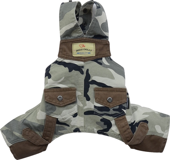 Picture of DoggyDolly Zestaw na szelkach, biae moro,XXL 36-38cm/56-58cm