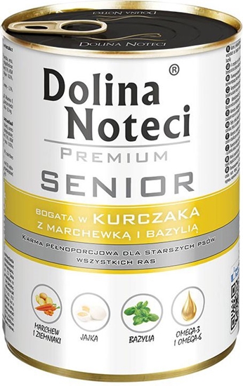 Изображение Dolina Noteci Premium Senior kurczak z marchewk i bazyli 400 g