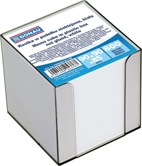 Picture of Donau NOTATNIK KOSTKA W PODAJNIKU DONAU 95X95X95MM BIAA