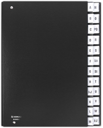 Picture of Donau TECZKA KORESPONDENCYJNA KARTON A4 A-Z CZARNA (8694001-01)