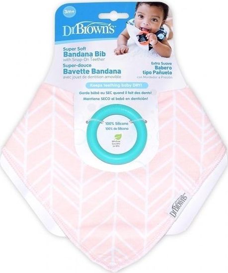 Picture of Dr Browns Chustka liniak Z Gryzakiem 3m+ Dr. Brown's
