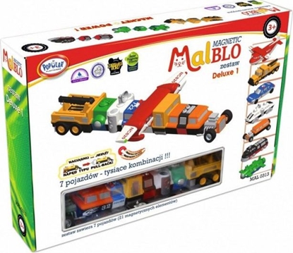 Attēls no Dromader Zestaw Malblo Magnetyczne pojazdy deluxe 1