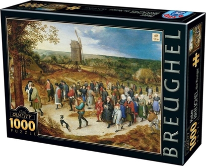 Изображение D-Toys Puzzle 1000 Brueghel, Procesja małżenska