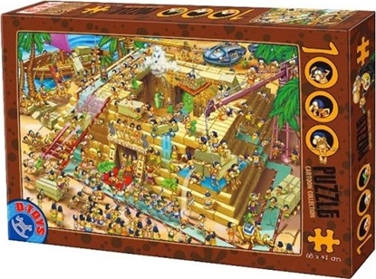 Изображение D-Toys Puzzle 1000 Szaleństwo budowa Piramidy w Gizie