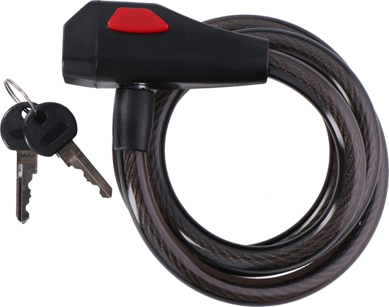 Picture of Dunlop Zapicie rowerowe spiral cable lock 12x1500mm