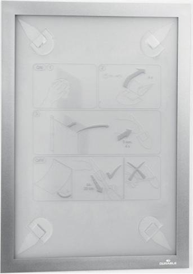 Picture of Durable Ramka samoprzylepna A4 DURABLE DURAFRAME WALLPAPER 484323 srebrna do delikatnych powierzchni / np.. Tapeta / drewno (484323)