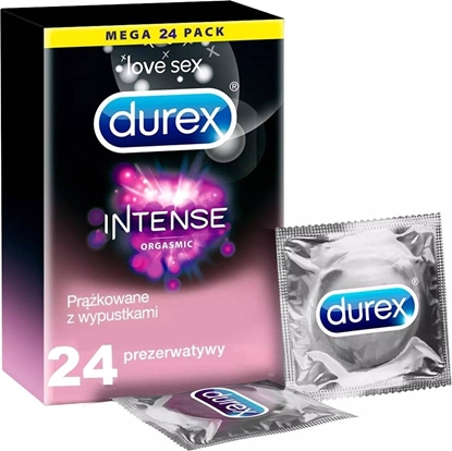 Изображение Durex  Prezerwatywy Intense 24 szt z wypustkami prążkami