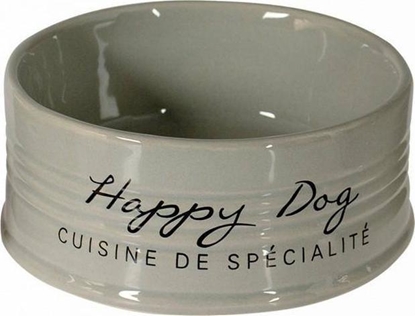 Picture of Duvo+ DUVO+ MISKA DLA PSA "HAPPY DOG" SZARA 10,5cm 300ml 11715