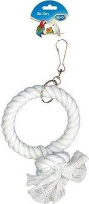 Изображение Duvo+ DUVO+ ZABAWKA DLA PTAKÓW RING ZE SZNURA 30cm 4745005