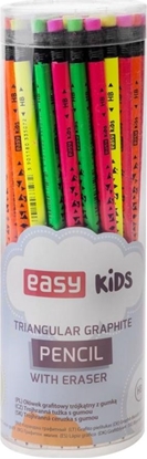 Picture of Easy Oówek trójktny z gumk neon HB (48szt)