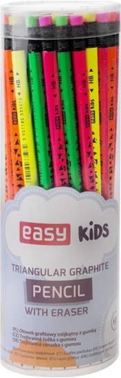 Picture of Easy Oówek trójktny z gumk neon HB (48szt)