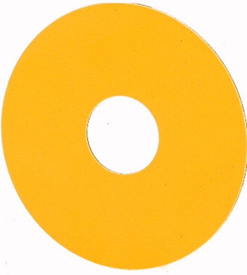 Picture of Eaton 216464 non-adhesive label Yellow Round