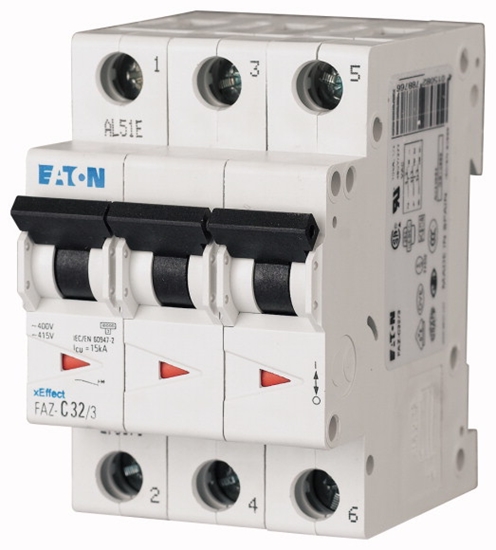 Picture of Eaton FAZ-B16/3 circuit breaker Miniature circuit breaker Type B
