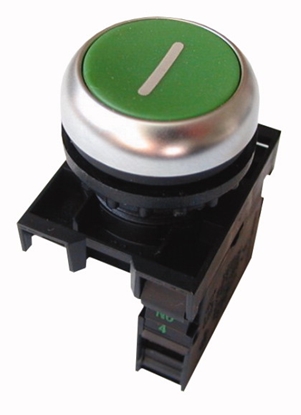Изображение Eaton M22-D-G-X1/K10 electrical switch Pushbutton switch Black, Green