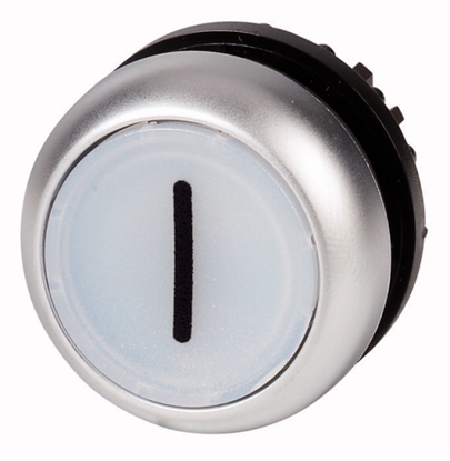 Picture of Eaton M22-DL-W-X1 electrical switch Pushbutton switch Black, Metallic, White