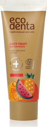 Attēls no Ecodenta Pasta do zbów Cosmos Organic Juicy Fruit dla dzieci 75ml