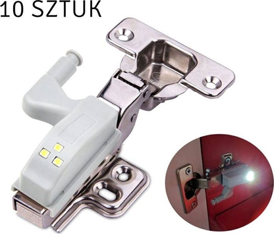 Picture of ECpower ZD23F LAMPKA LAMPA MEBLE 3 x LED NA ZAWIASY SZARA