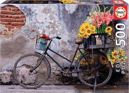 Изображение Educa Puzzle 500 elementów Rower z kwiatami