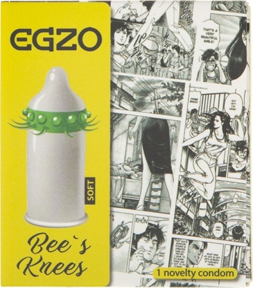 Attēls no Egzo Egzo Bee's Knees Prezerwatywa z wypustkami Soft - 1 sztuka