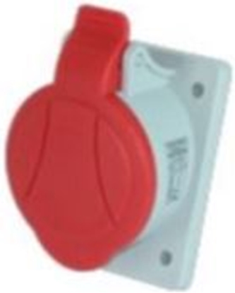 Изображение Elektromet Gniazda tablicowe skone 5P 32A 400V czerwone GTS 32/5 IP-44 (921825)