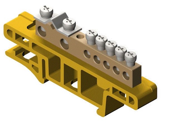 Picture of Elektro-Plast Listwa zaciskowa na szyn 7-torowa óta TH35 LZ-7/ (0920-01)