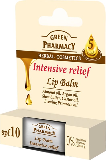 Изображение Elfa Pharm Green Pharmacy Lip Balm Balsam do ust Intensive Relief 3.6g