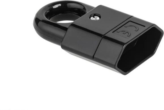 Picture of Elgotech Gniazdo przenone z uchwytem b/u Euro 2,5A 250V czarne GP2C-2