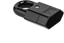 Picture of Elgotech Gniazdo przenone z uchwytem b/u Euro 2,5A 250V czarne GP2C-2