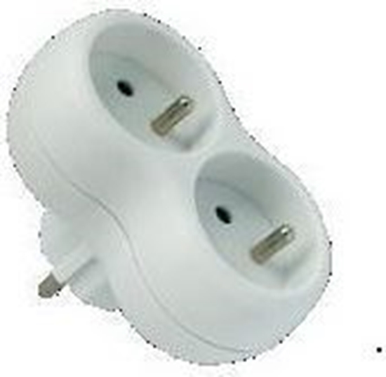 Picture of Elgotech Rozganik wtyczkowy 2-gniazda z/u R-20CA