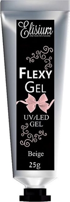 Picture of Elisium Flexy Gel el do przeduania paznokci Beige 25g
