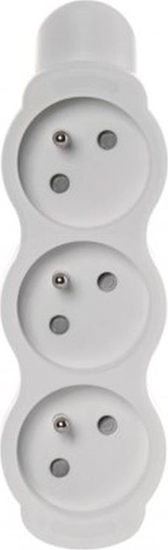 Picture of Emos Gniazdo przenone 3x z/u biae (P0300N)