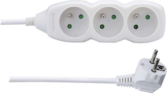 Picture of Emos Przeduacz z uziemieniem 3 gniazda 1,5m biay (P0311)