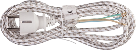 Изображение Emos Przewód w oplocie do elazka 3x0,75 2,4m bialo-szary S00003