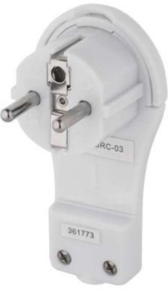 Изображение Emos Wtyczka ktowa ultra paska 16A 2P+Z 250V z uchwytem biaa P0066 - P0066