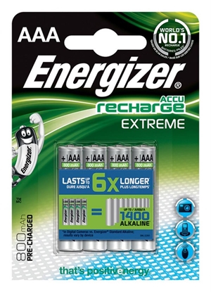 Изображение Energizer Akumulator Extreme AAA / R03 800mAh 4 szt.