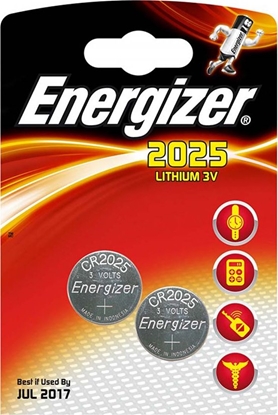 Изображение Energizer Bateria CR2025 165mAh 2 szt.
