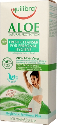 Attēls no Equilibra Aloe Cleanser For Personal Hygiene aloesowy żel do higieny intymnej Aloe Vera 200ml
