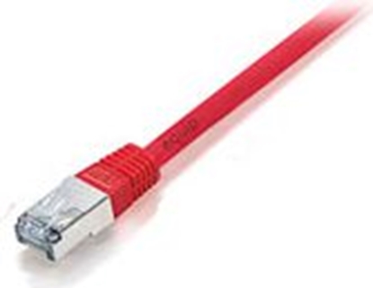 Attēls no Equip Cat.6A Platinum S/FTP Patch Cable, 0.5m, Red