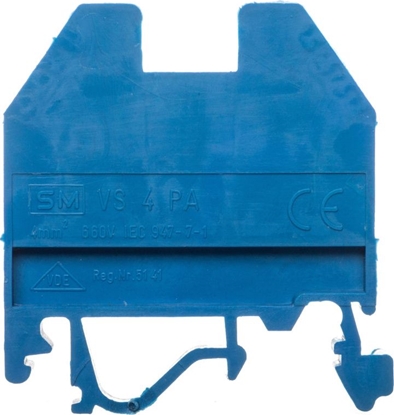 Изображение Eti-Polam Zczka szynowa gwintowa 4mm2 niebieska VS 4 PAN 003901038