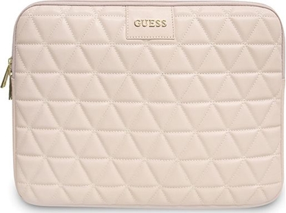 Attēls no Etui na tablet Guess Guess Sleeve GUCS13QLPK 13 róowy /pink Quilted uniwersalny
