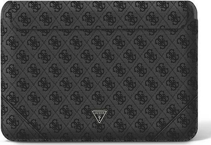 Attēls no Etui na tablet Guess Guess Sleeve GUCS14P4TK 13/14" czarny/black 4G Uptown Triangle logo