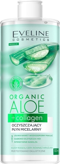 Изображение Eveline EVELINE_Organic Aloe+Collagen pynne patki pod oczy redukujce cienie i opuchnicia 20ml