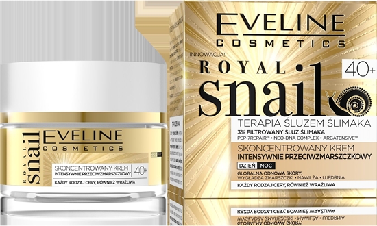 Picture of Eveline Royal Snail 40+ Skoncentrowany Krem intensywnie przeciwzmarszczkowy na dzie i noc 50ml